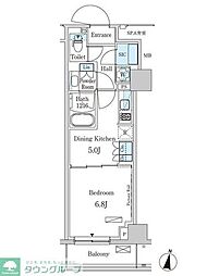 パークアクシス成増二丁目 1DKの間取図画像