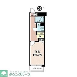 プラザ飯田橋 1Kの間取図画像