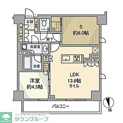 東急東横線 学芸大学駅 徒歩9分の賃貸マンション 1階1SLDKの間取り