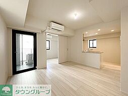 JR山手線 目黒駅 徒歩8分の賃貸マンション 1階2LDKのリビング/ダイニング