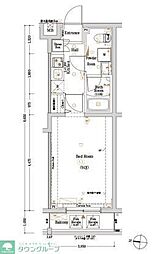 東急池上線 池上駅 徒歩5分の賃貸マンション 1階1Kの間取り