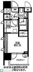 レジディア大森東 ワンルームの間取図画像
