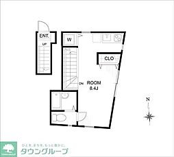 CALLASSTYLE等々力 1Kの間取図画像
