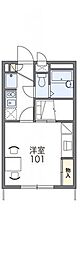 レオパレスアプリーレ 1Kの間取図画像