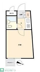 クリオ毛呂山壱番館 ワンルームの間取図画像