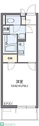 クレイノITUKI 1Kの間取図画像