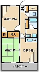 デスパシオ 2DKの間取図画像