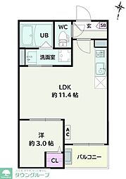 Jack matobaVI 1LDKの間取図画像