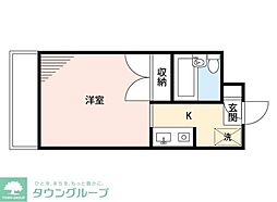 マンションまつもと 1Kの間取図画像