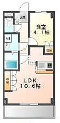 クオリティ・パレス 1LDKの間取図画像