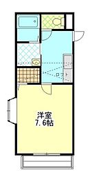 アパートメントハウスワイズ 1Kの間取図画像