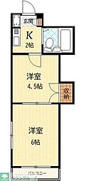 リアライズふじみ野 2Kの間取図画像
