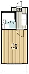 ブリランテ上福岡 1Kの間取図画像
