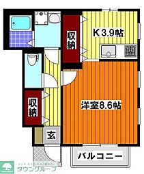 APA 1Kの間取図画像