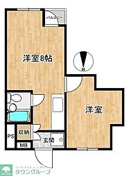 ファーストメゾン毛呂 1LDKの間取図画像