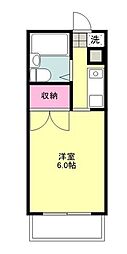STハイム ワンルームの間取図画像