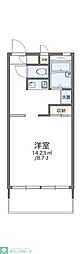 レオパレスロイヤルレジデンスフォーリス 1Kの間取図画像