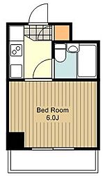 アークガーデン八王子 1Kの間取図画像