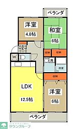 ミネセイビル 3LDKの間取図画像