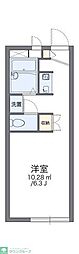 レオパレスニューシルバーレジデンスZERO 1Kの間取図画像