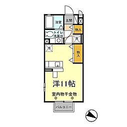 エトワール ワンルームの間取図画像