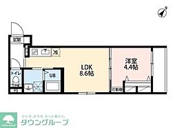 robot home 西八王子(ロボットホーム ニシハチオウジ) 1LDKの間取図画像