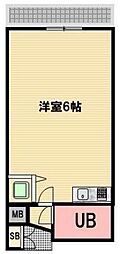 クリオ福生ファースト ワンルームの間取図画像