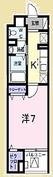 レシデンシアSK 1Kの間取図画像