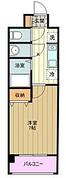 フェリーチェ万願寺 1Kの間取図画像