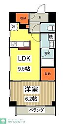 GlantzAvenue立川錦町 1LDKの間取図画像