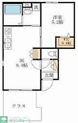 Blancube 1LDKの間取図画像