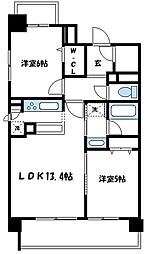 グラディート町田 2LDKの間取図画像