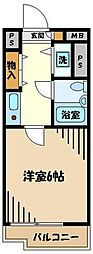 ホーユウコンフォルト東青梅 1Kの間取図画像