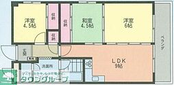 ドミ中屋ビル 3LDKの間取図画像