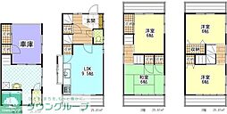 多摩平貸家 4DKの間取り