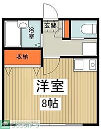 ＫＴビル 2階ワンルームの間取り