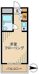 メゾン・ド・ノア・ロゼ錦町 1階ワンルームの間取り