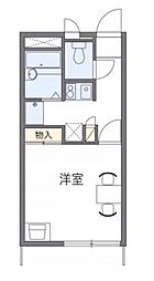 多摩都市モノレール 上北台駅 徒歩21分の賃貸アパート 2階1Kの間取り