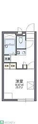 レオパレスHSIリバー 1Kの間取図画像