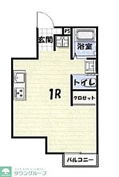 Ｌｉｋｅ作草部 2階ワンルームの間取り