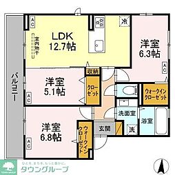 間取図画像 3LDK