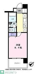 新千葉小川マンション 6階1Kの間取り