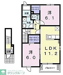 間取図画像 2LDK