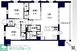 千葉市中央区問屋町マンション 3LDKの間取図画像