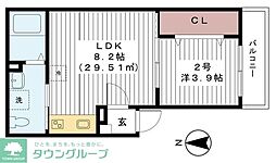 Ｆｉｏｒｅ（フィオーレ） 3階1LDKの間取り