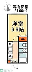 間取図画像 1K