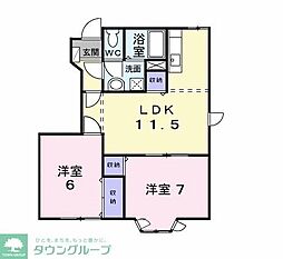 間取図画像 2DK