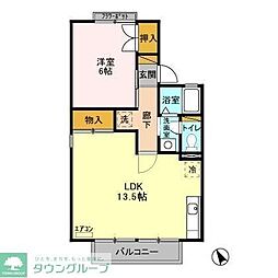 ファーストヴューラ十壱番館 1LDKの間取図画像
