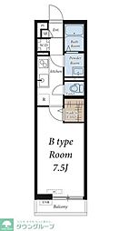 グレイス千葉中央2 1Kの間取図画像