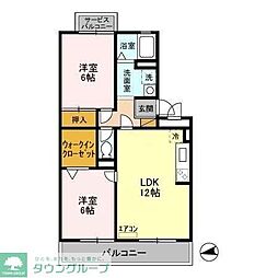 パンプキンハウス 2LDKの間取図画像
